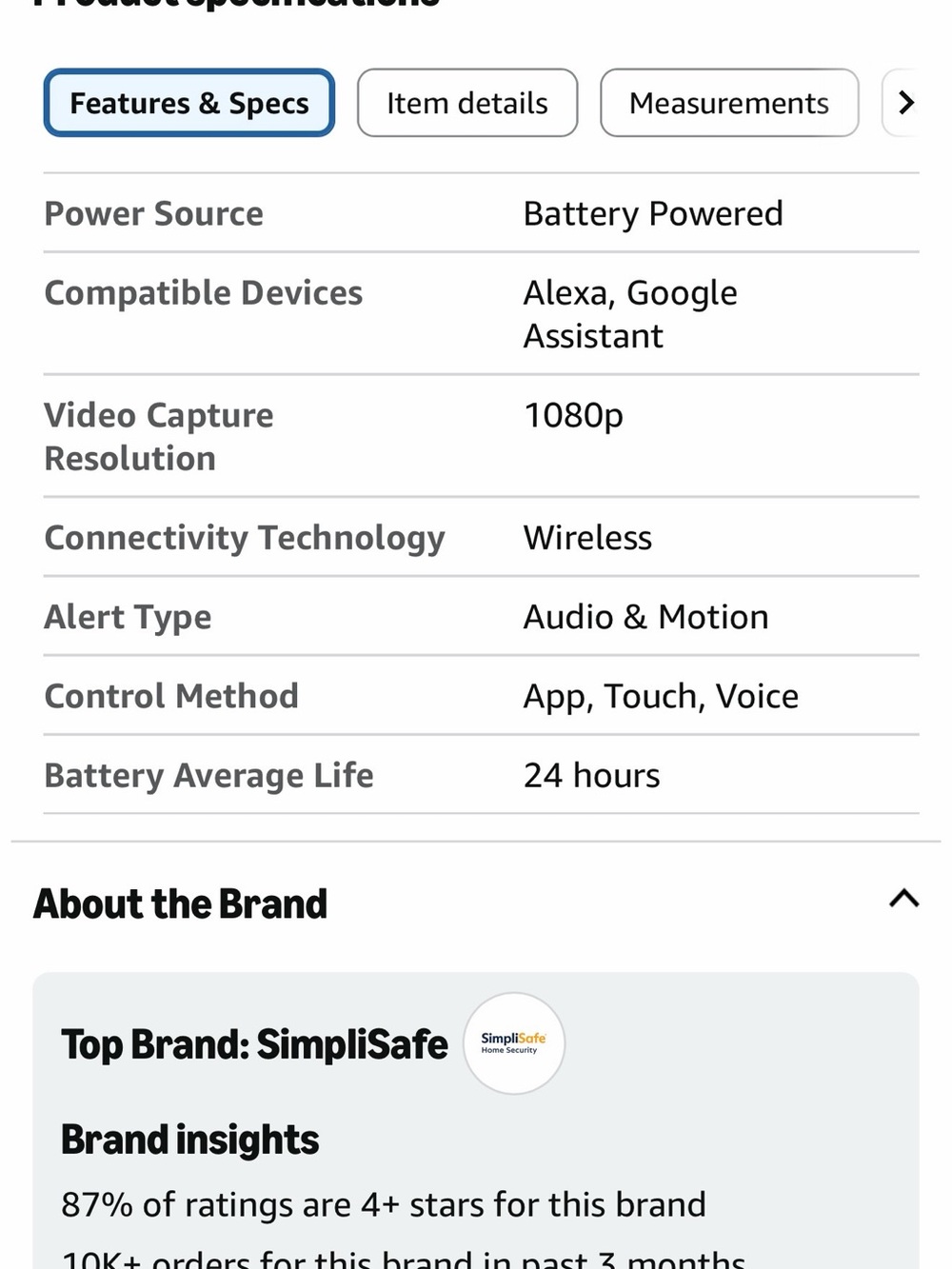 SimpliSafe Home Security System Gen 3 - Picture 4 of 5